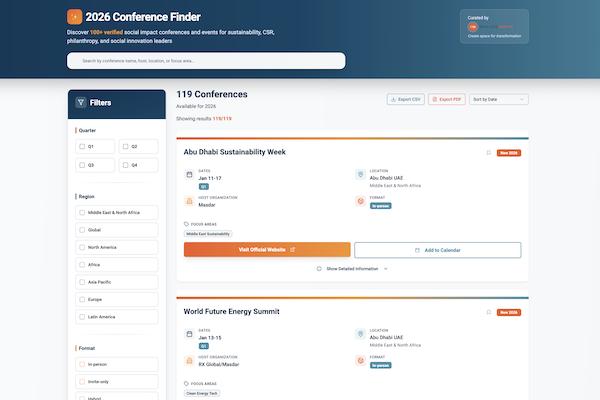 Conference navigator screenshot