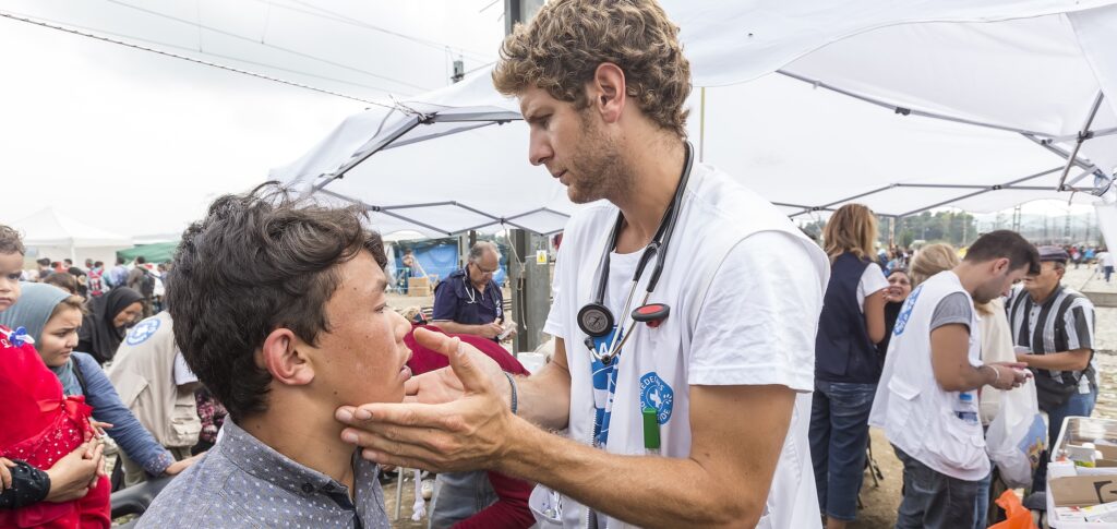 healthcare worker volunteer