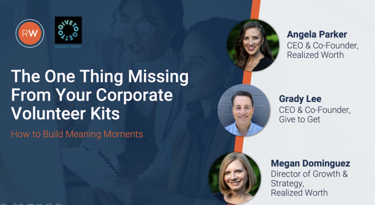 Webinar: The One Thing Missing from your Corporate Volunteer Kits